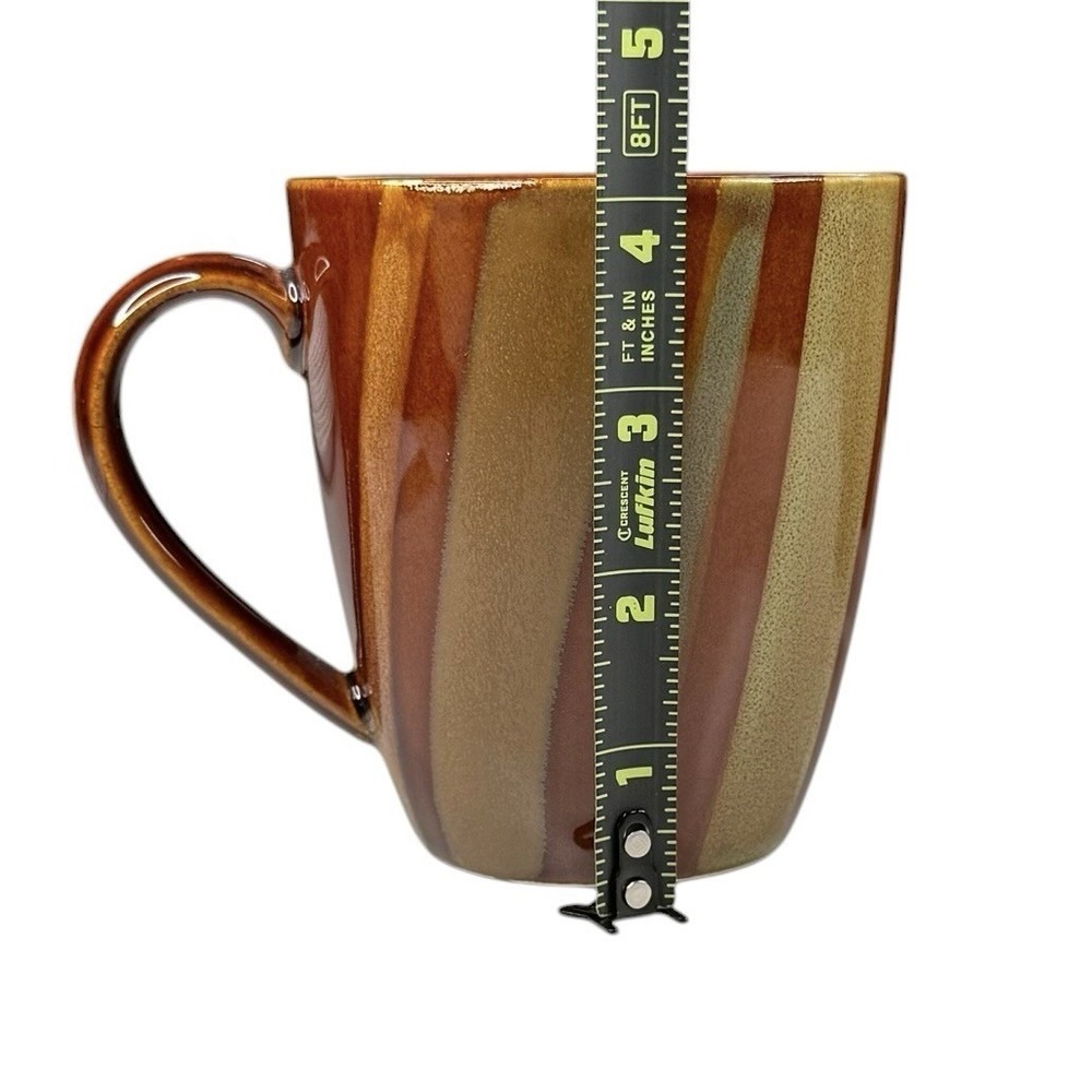 Sango Avanti Brown 4722 Ceramic Coffee Tea Mugs – Set of 4 - Retired Collectible - Picture 2 of 4